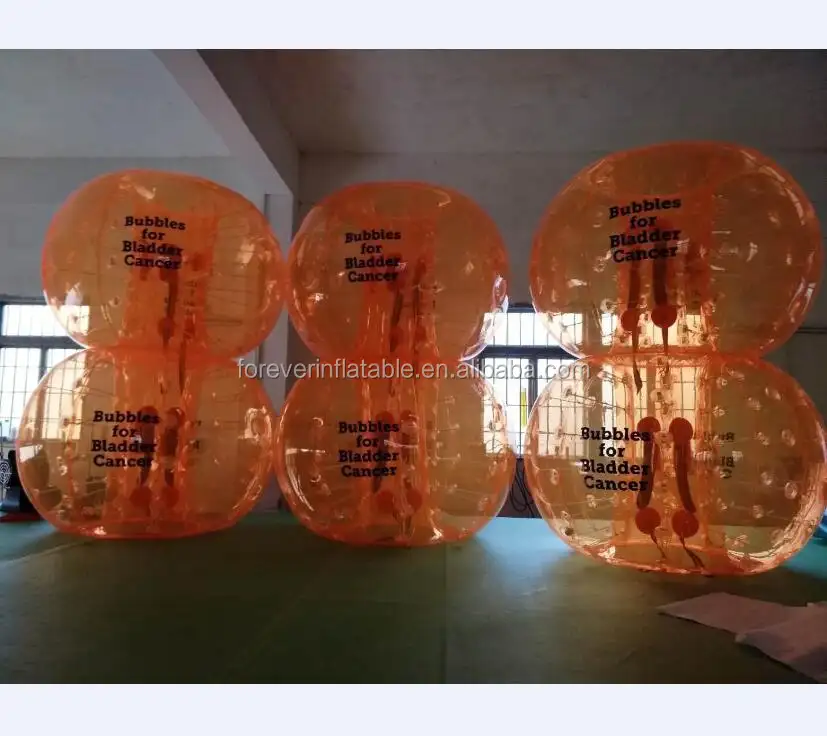 Pelota de parachoques inflable naranja, el más popular