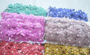 Bán Buôn DIY Hot 5Cm Cổ Áo Phụ Kiện Handmade Phụ Kiện Ngọc Trai Ren Đính Cườm Trang Trí Da Ren Hoa Trims - Product Image 6