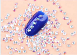 Diamantes de imitación nail art, sin adhesivo, cristal AB - Product Image 3