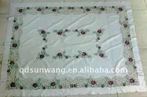<span class=keywords><strong>Nappe</strong></span> de noël en dentelle, avec broderie et découpe - Product Image 3