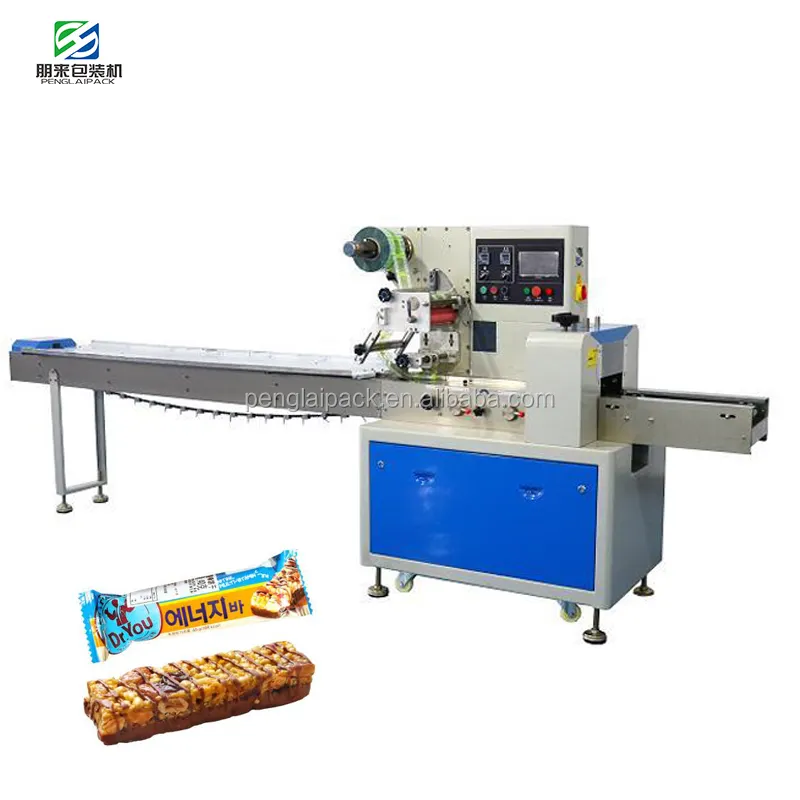 Gối gói trứng cuộn bọc thiết bị giá bánh mì nướng bao bì wrapper tự động Biscuit máy đóng gói thực phẩm