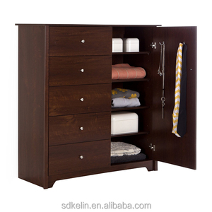 Cómoda Moderna de Madera con 2 Puertas y 5 Cajones, Directo de Fábrica, a Precio Económico - Product Image 4