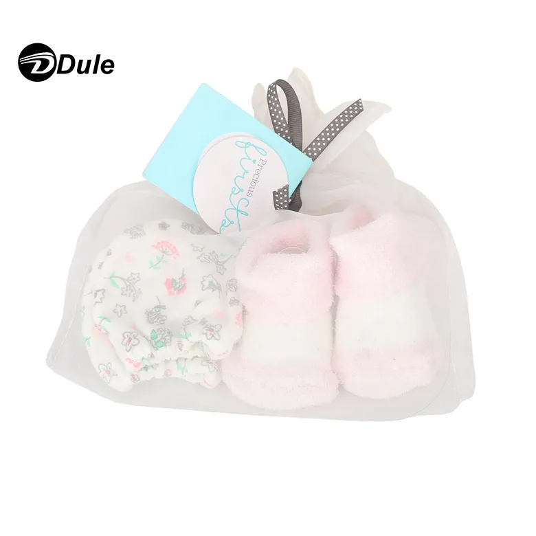 201903 cute baby guanti morbido pianura a buon mercato all'ingrosso del bambino appena nato no-scratch guanti guanti e calze regalo set