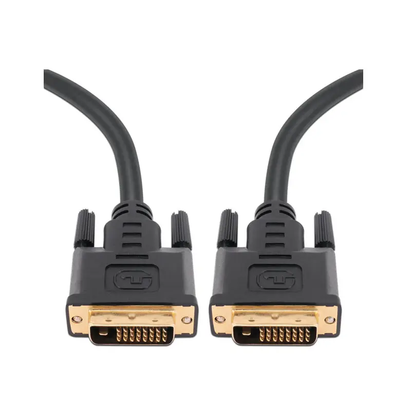 China Factory DVI-D 24+1 Dual Link Male to Male Digital Video DVI Cable With Ferrite Core for Laptop HDTV