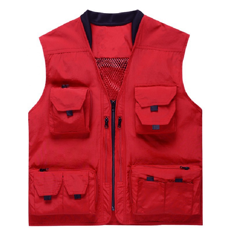 vintage gilet naturaliste kaki fauve safari pêche utilitaire
