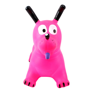 <span class=keywords><strong>Jouet</strong></span> gonflable pour enfant en PVC souple rose et féroce en forme de chien avec de grands yeux et une longue nez pour les jeux et activités en plein air - Product Image 3
