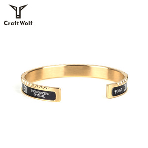 Zanaat kurt yeni gelenler Mens kadınlar paslanmaz çelik bilezik toptan orijinal tasarım takı çin fabrika Minimalist - Product Image 4