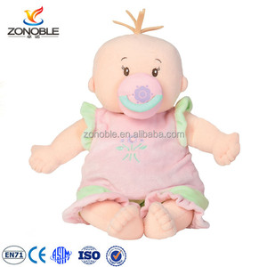 Poupée en tissu personnalisée, poupée en peluche douce pour bébé <span class=keywords><strong>avec</strong></span> ensemble de vêtements amovibles et accessoires - Product Image 2