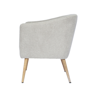 Inicio Hotel Restaurante o Bar Diseño de acento de madera maciza Sofá individual moderno Sillón de tela de ocio cómodo - Product Image 3