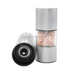 Moulin à sel <span class=keywords><strong>et</strong></span> à poivre de mer en deux cadeau, ensemble de 2 petits lanceurs à épices - Product Image 3