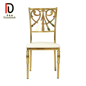 Alta calidad de acero inoxidable de oro baquet boda Silla de comedor - Product Image 2