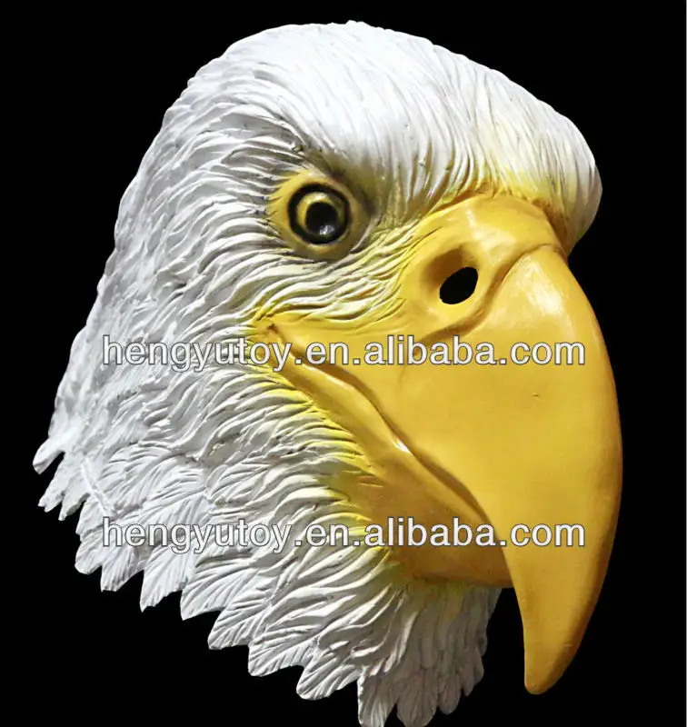 Huizhou Hot Selling Realistic 3D Cuctom eagle mascot latex Animal Mask