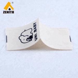 Nhãn dệt cotton tùy chỉnh LW20062, nhãn hướng dẫn giặt ủi in, hình dạng gấp, có logo tùy chỉnh, kích thước và giá nhãn dệt chính - Product Image 2