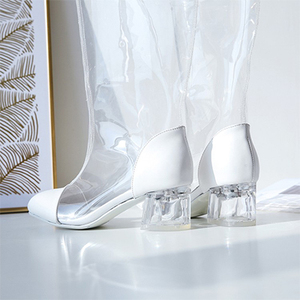 Bottes en PVC transparent tendance 2018, galoches - Product Image 3