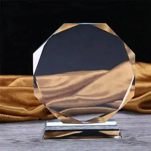 New design crystal trophy and award with custom blank acrylic award