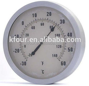 Medidor de temperatura y humedad doméstico interior de alta precisión Medidor ambiental de mecanismo cuadrado de metal de acero inoxidable - Product Image 6