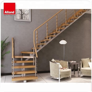 Elegante fácil instalar buen precio viga <span class=keywords><strong>de</strong></span> acero escalera <span class=keywords><strong>de</strong></span> madera - Product Image 6