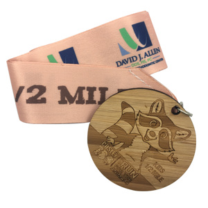 Medaglie in Legno Ecologiche con Logo Stampato al Laser per Maratone e Competizioni Sportive, Vendita all'Ingrosso - Product Image 3