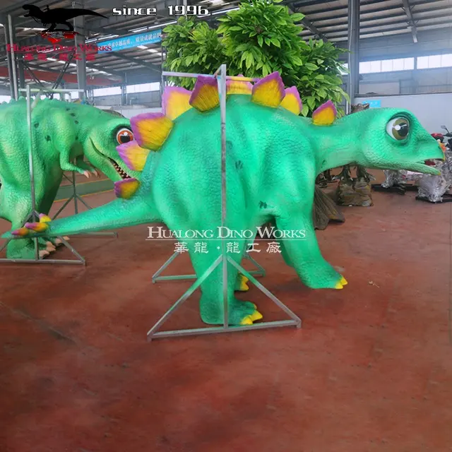 고품질 녹색 테마 파크 판매를 위한 대중적인 현실적 실물 크기 애니마트로닉스 공룡 복장