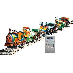 Vendita calda Attrezzature parco A Tema Kiddie Rides Elettrica Corsa All'aperto Pista del Treno 7 sedili 7-10 km/<span class=keywords><strong>h</strong></span> - Product Image 1