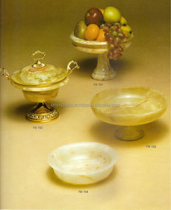 Plato de fruta de ónix verde al por mayor bajo costo - Product Image 1