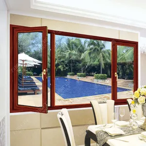 aluminum double glazing bay window from china factory