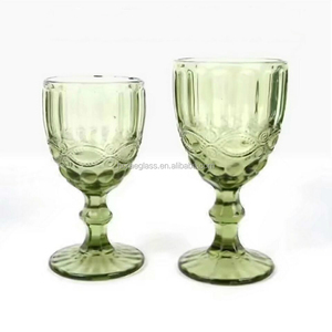 Colored Diamond <strong>Glass</strong> Goblet Sundae Cup <strong>Champagne</strong> Flute <strong>Vintage</strong> Cut <strong>Glass</strong> of Embossed Pattern Wine <strong>Glasses</strong> for Wedding Party - Product Image 3