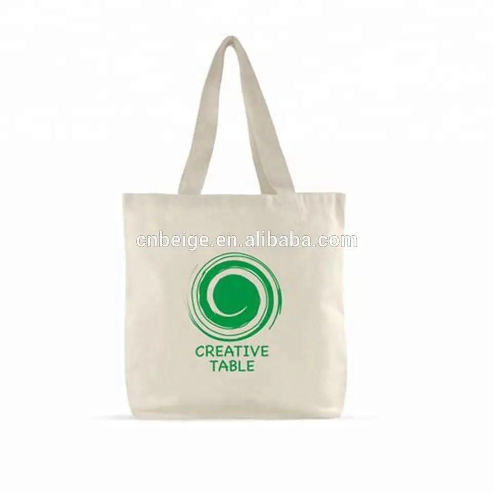 Customize the cotton portable shopping tote carry bag according to your own logo