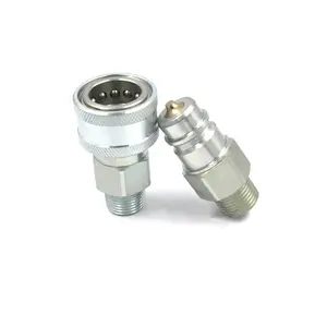 ISO 7241 A 3/8 inch NPT/BSP Filetto femmina/maschio sgancio rapido idraulico raccordi per tubi flessibili e sgancio rapido idraulico connettori