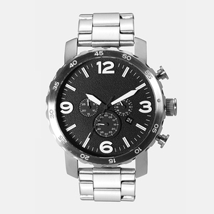 Reloj de cuarzo negro con etiquetas para <span class=keywords><strong>hombre</strong></span>, reloj masculino de pulsera, a la moda - Product Image 1