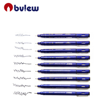 Accettare logo 10 pz fine point penna set penna inchiostro sottile linea schizzo penne blu tecnico per dettagliare