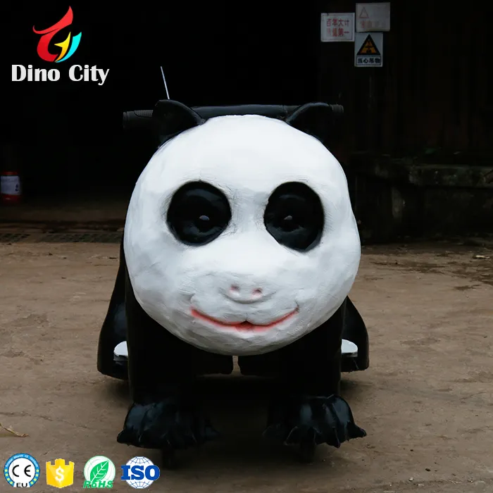 Amusement Park Equipment Life-size Panda Ride for Sale