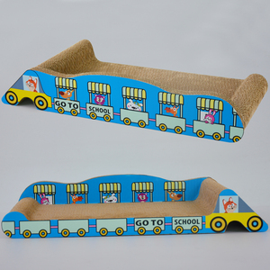 Büyük arka kanepe kanepe salonu oluklu karton kedi Scratchers için kedi Clawing uyku oynarken kurulu aşağı yatıyordu IC-0025-60 - Product Image 2