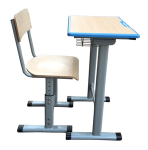 Porcellana di Buona bambini banco di scuola e sedia regolabile doppio studente set