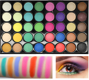 Paleta de Sombras de Ojos Profesional de 40 Colores Naturales Mate, <span class=keywords><strong>Maquillaje</strong></span> en Polvo con Acabado Mate y Brillante - Product Image 2