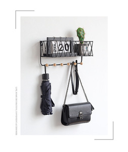 Moderne nordique blanc lot de 2 fil métallique étagère murale <span class=keywords><strong>lit</strong></span> étagères flottantes pour meubles de salon décoration de la maison - Product Image 4