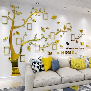 Grande albero foto cornice soggiorno camera dei bambini foto albero 3D acrilico adesivi da parete decorazioni murali <span class=keywords><strong>per</strong></span> la casa - Product Image 3