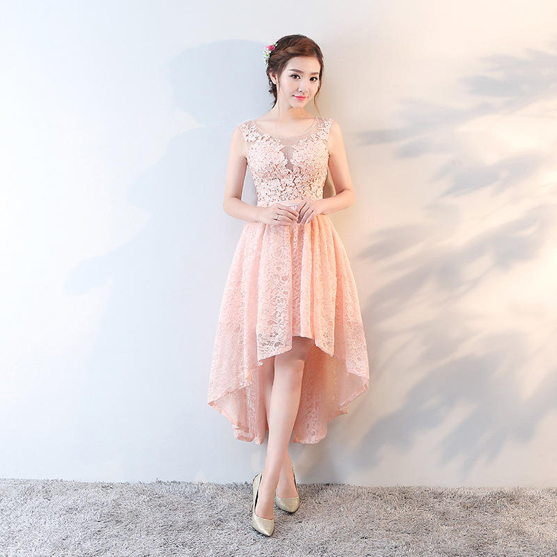 Vestidos Elegantes Vestido Corto Adelante Y Largo Atras Como Se