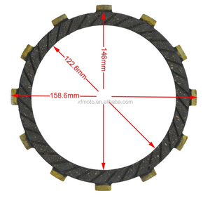 XF-1702-8 8 pièces Kit de plaques d'embrayage pour <span class=keywords><strong>Kawasaki</strong></span> 1990-2001 <span class=keywords><strong>ZZR</strong></span> <span class=keywords><strong>1100</strong></span> et 1995-1998 ZX1100 - Product Image 3