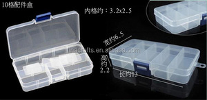 Caja de plástico transparente extraíble con 10 rejillas, caja de contenedor con divisor DIY, caja de almacenamiento de componentes electrónicos - Product Image 2