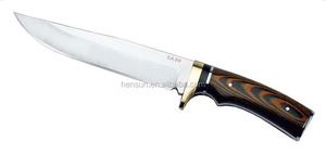 Pakka-cuchillo táctico de supervivencia para acampada al aire libre, hoja de acero inoxidable de alta calidad con mango de madera - Product Image 3