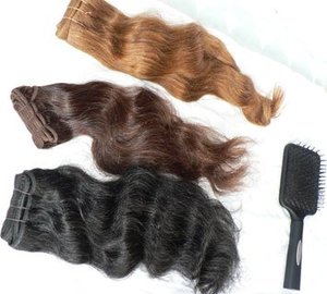 Extensions de cheveux naturels indiens Remy, blanc pur, lisses, doux, écologiques, de qualité supérieure, en gros - Product Image 5