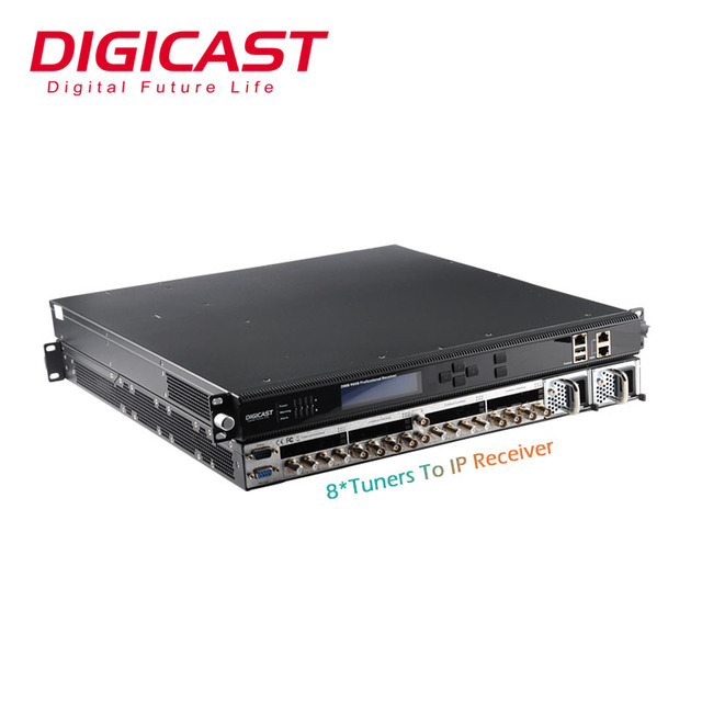 Professional Digital Headend Satellite Receiver IRD 8 Channel DVB-S2/T2/C/ISDB-T to IP/ASI UDP Multicast With 8*CI Card Decrypt