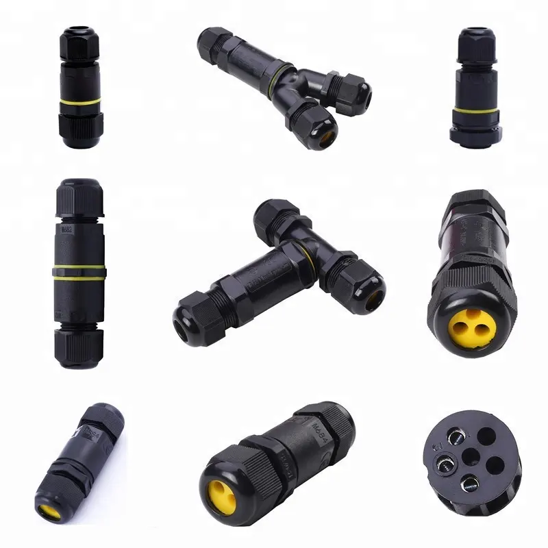Plug and Socket IP68 male and female cable gland waterproof connector