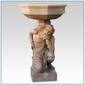 Mitología Griega tamaño mármol vida Atlas estatua maceta - Product Image 1