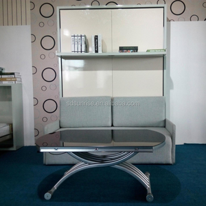 Lits muraux pliants faciles à assembler, <span class=keywords><strong>lit</strong></span> mural moderne Murphy <span class=keywords><strong>avec</strong></span> vérin à gaz et mécanisme de <span class=keywords><strong>bureau</strong></span> - Product Image 4