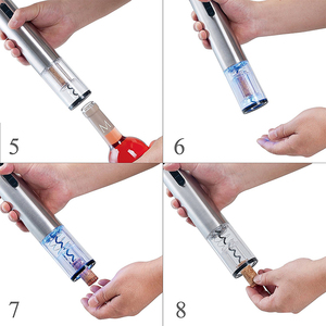 <span class=keywords><strong>Amazon</strong></span> sin cuerda de acero inoxidable eléctrico puede abrelatas del vino <span class=keywords><strong>sacacorchos</strong></span> abrebotellas para regalo - Product Image 4