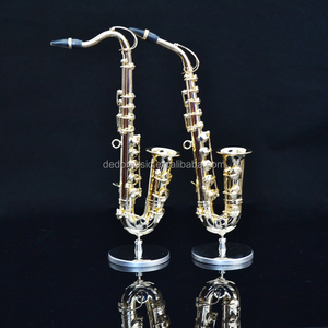 Dedo Music 2015ナムショー良質ゴールドメッキミニテナーサックス - Product Image 3
