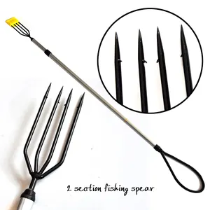 Stock EN alliage télescopique 3 fourchettes lance de pêche en acier inoxydable ou alu matériel de pêche fourchette