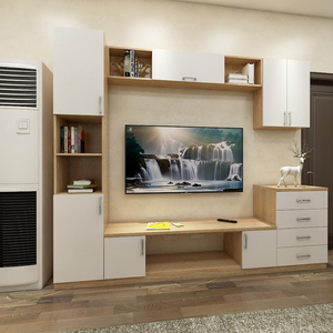 BALOM mobile <span class=keywords><strong>porta</strong></span> <span class=keywords><strong>TV</strong></span> moderno in legno con design <span class=keywords><strong>libreria</strong></span> - Product Image 2